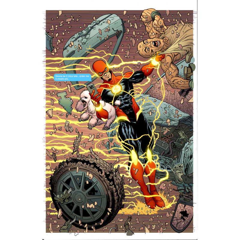 FLASH  27 CVR C STEVE SKROCE CARD STOCK VAR  DC K O  