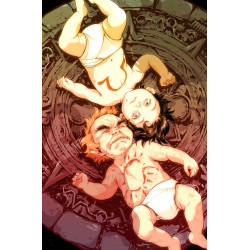 NEW GODS  12  OF 12  CVR C KARL KERSCHL CARD STOCK VAR