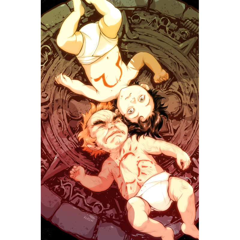 NEW GODS  12  OF 12  CVR C KARL KERSCHL CARD STOCK VAR