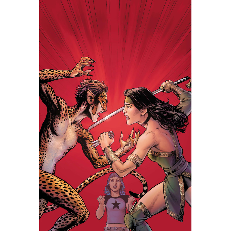 CHEETAH AND CHESHIRE ROB THE JUSTICE LEAGUE  4  OF 6  CVR A NICOLA SCO