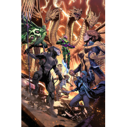 JUSTICE LEAGUE VS GODZILLA VS KONG 2  5  OF 7  CVR C LUCAS MEYER CARD 