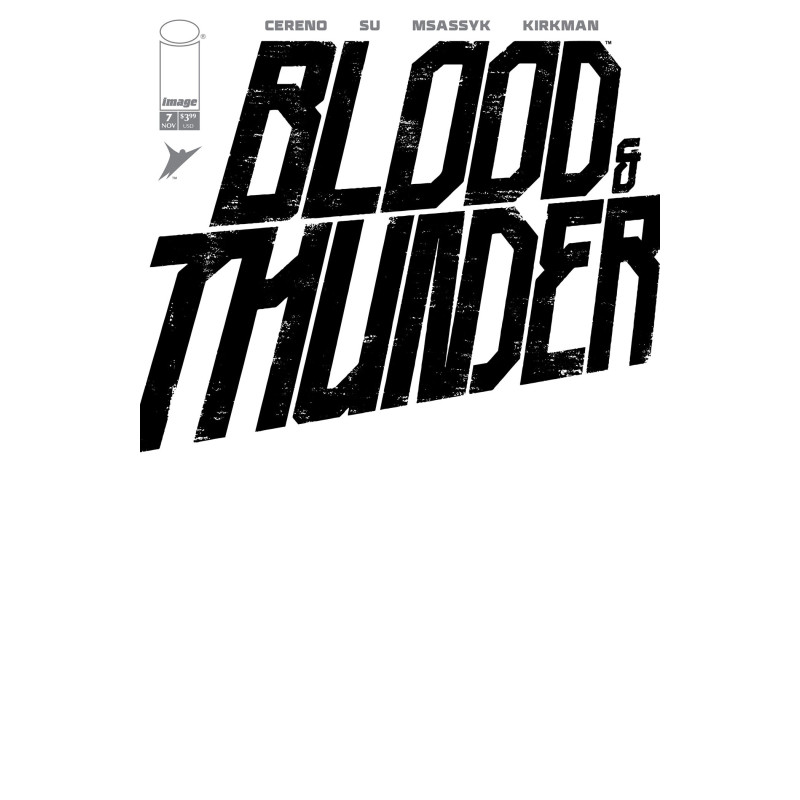 BLOOD   THUNDER  7 CVR F BLANK SKETCH VAR  MR 