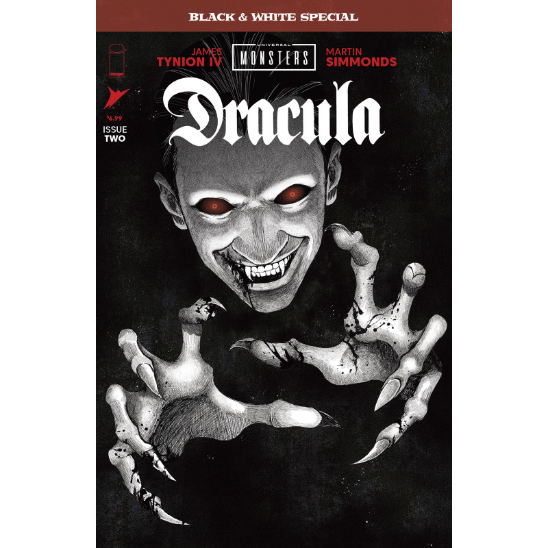 UNIVERSAL MONSTERS DRACULA BLACK   WHITE SPECIAL  2  OF 2  CVR B ANWIT