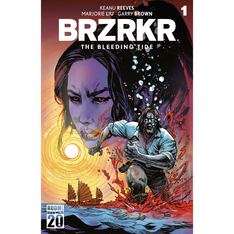 BRZRKR  THE BLEEDING TIDE  1 ONESHOT CVR D GARRY BROWN FOIL VAR