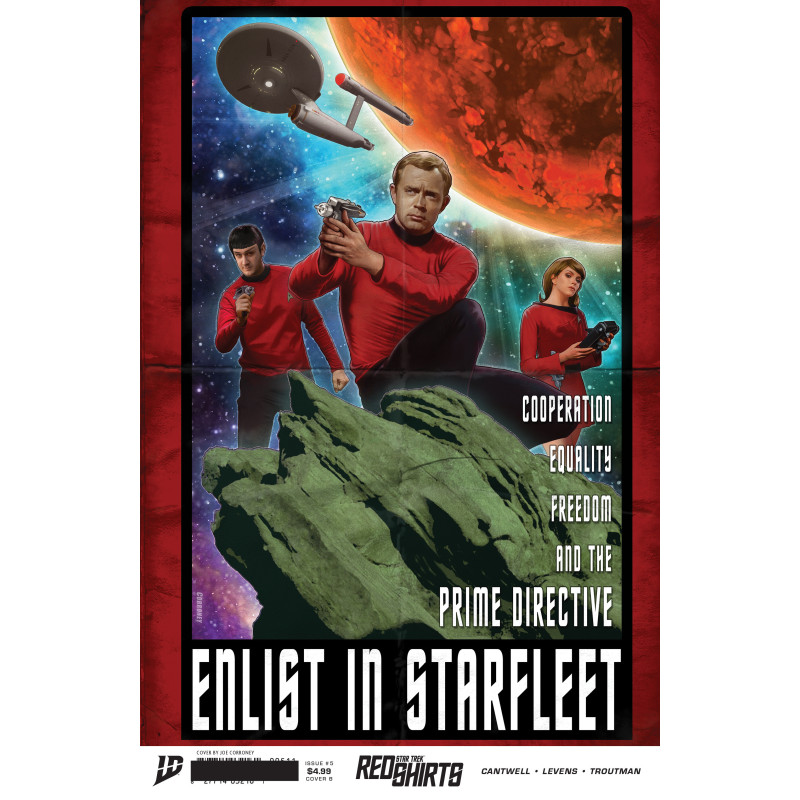 STAR TREK  RED SHIRTS  5 CVR B JOE CORRONEY FEDERATION RECRUITMENT