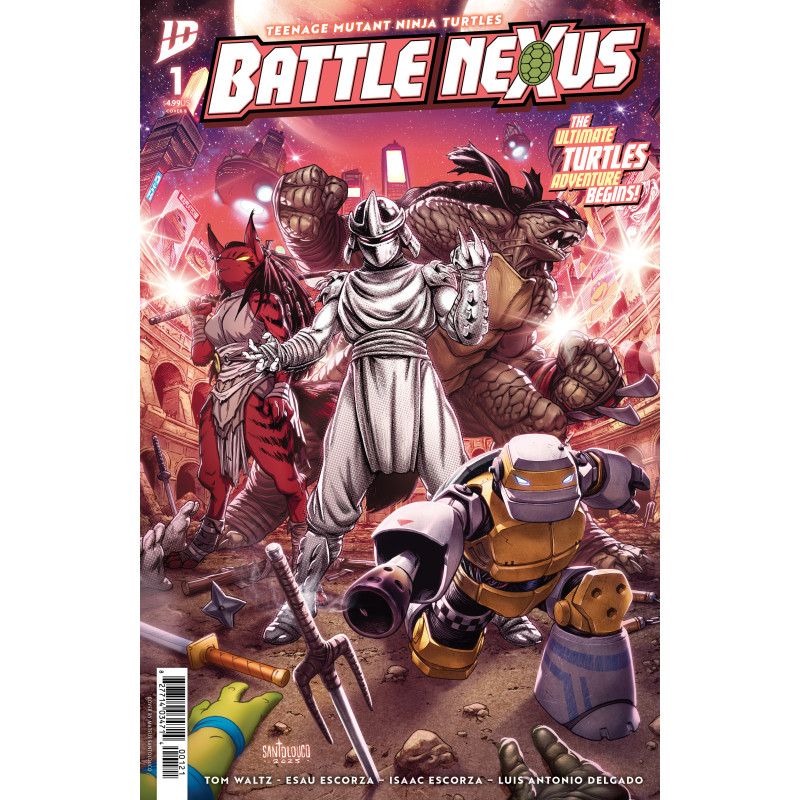 TEENAGE MUTANT NINJA TURTLES  BATTLE NEXUS  1 CVR B MATEUS SANTOLOUCO 