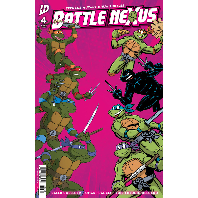 TEENAGE MUTANT NINJA TURTLES  BATTLE NEXUS  4 CVR C KEN MITCHRONEY   D