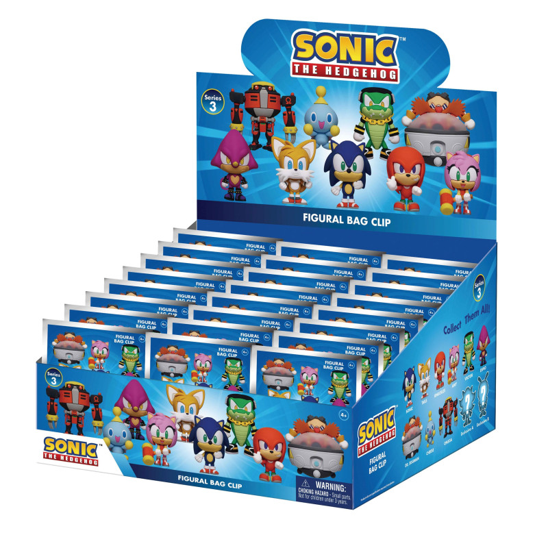 SONIC THE HEDGEHOG PORTE CLEFS SAC A DOS 3D SERIES 3