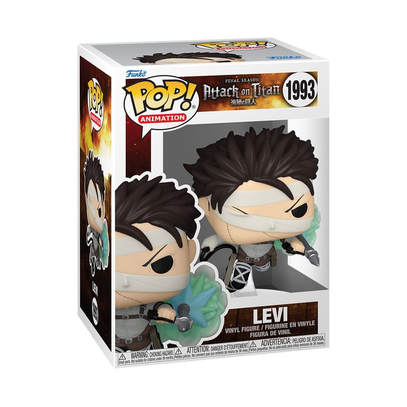 LEVI POP FIGURINE EN VINYL ATTAQUE DES TITANS 9CM