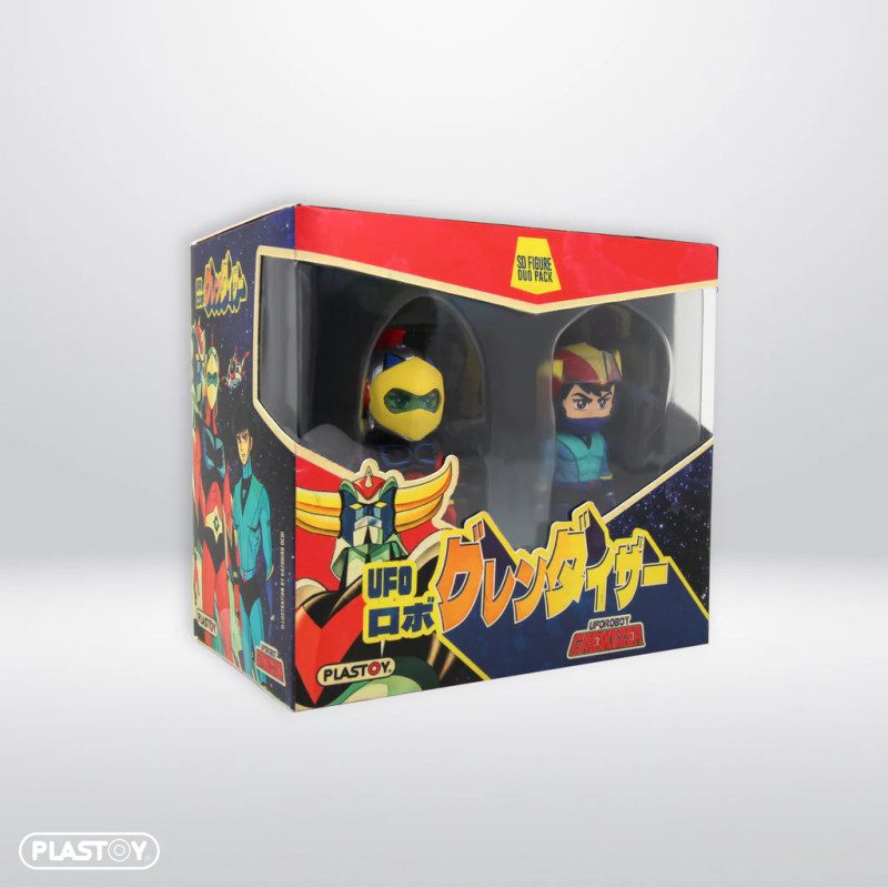 ACTARUS ET ALCOR FIGURINE GOLDORAK PACK DUO 6 CM