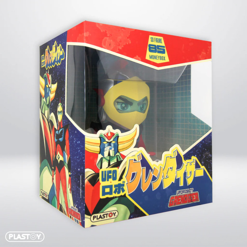 ACTARUS DUKE FLEED TIRELIRE GOLDORAK 14 CM