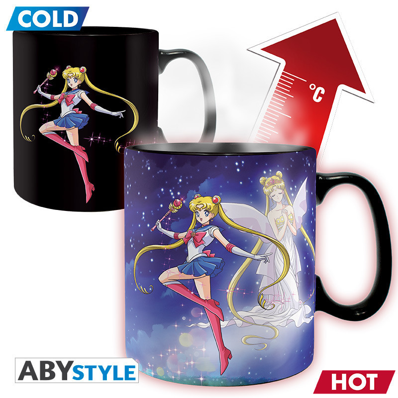 SAILOR MOON SAILOR ET CHIBI MUG HEAT CHANGE 460ML