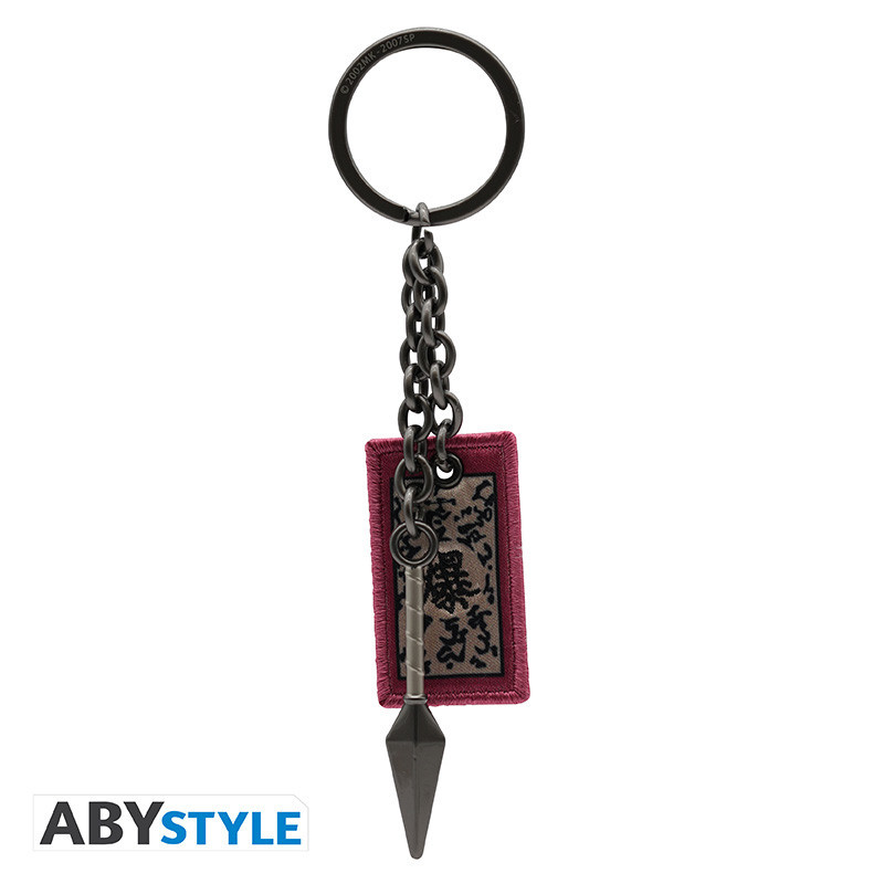 NARUTO SHIPPUDEN KUNAI ET PARCHEMIN EXPLOSIF PORTE CLES 3D