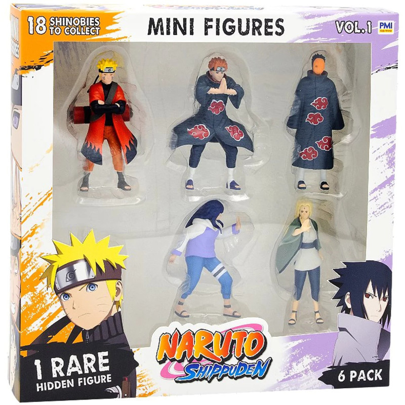 NARUTO SHIPUDDEN PACK DE 6 FIGURINES 7 CM
