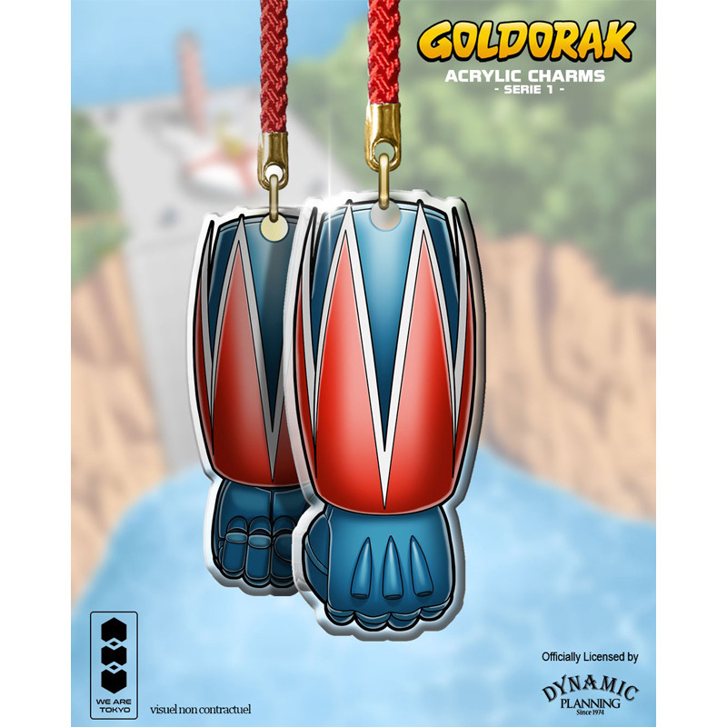 FULGURO POING GOLDORAK ACRYLIC CHARM SERIE 1 5 CM