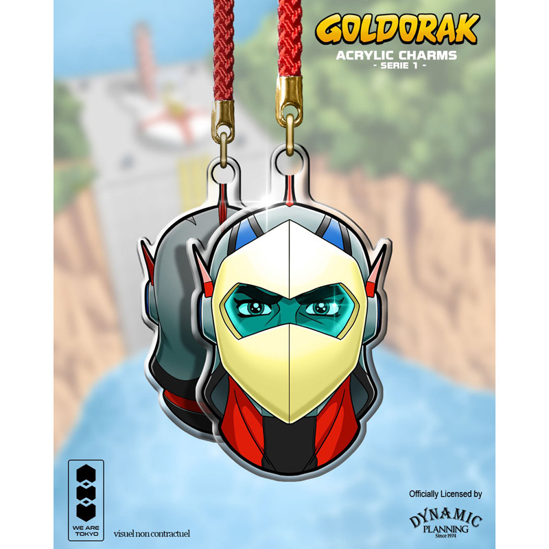 ACTARUS CASQUE GOLDORAK ACRYLIC CHARM SERIE 1 5 CM