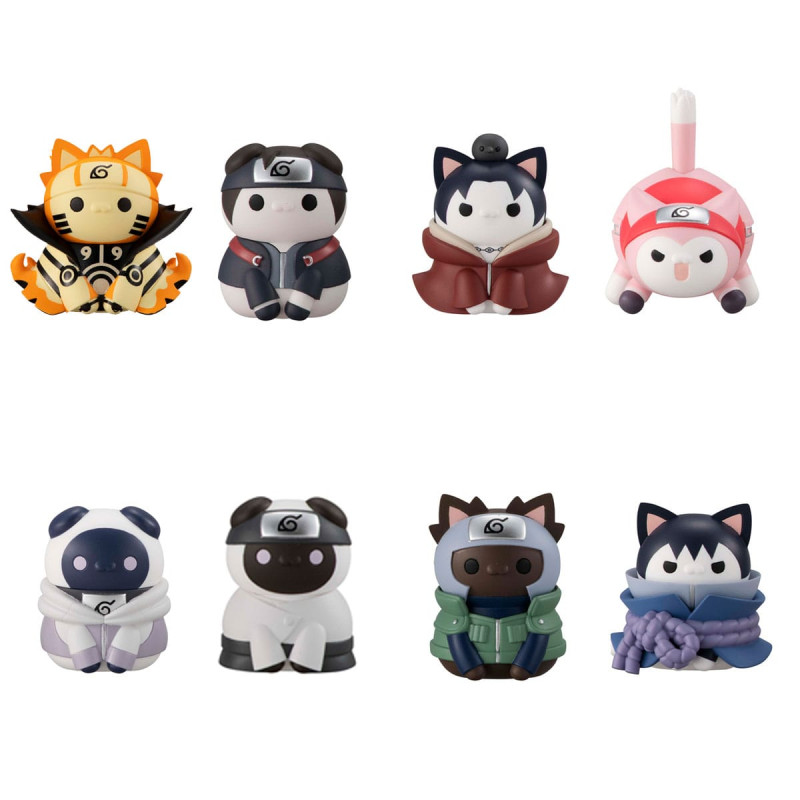 NYARUTO BREAK OUT FOURTH GREAT NINJA WAR NARUTO SHIPPUDEN MEGA CAT PROJECT TRADING FIGURES 3 CM