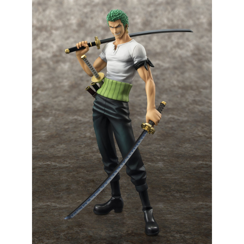 RORONOA ZORO ONE PIECE STATUETTE PVC EXCELLENT MODEL NEO DX 10TH LIMITED VERSION 23 CM