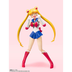 SAILOR MOON FIGURINE S H FIGUARTS SAILOR MOON ANIMATION COLOR EDITION 14 CM