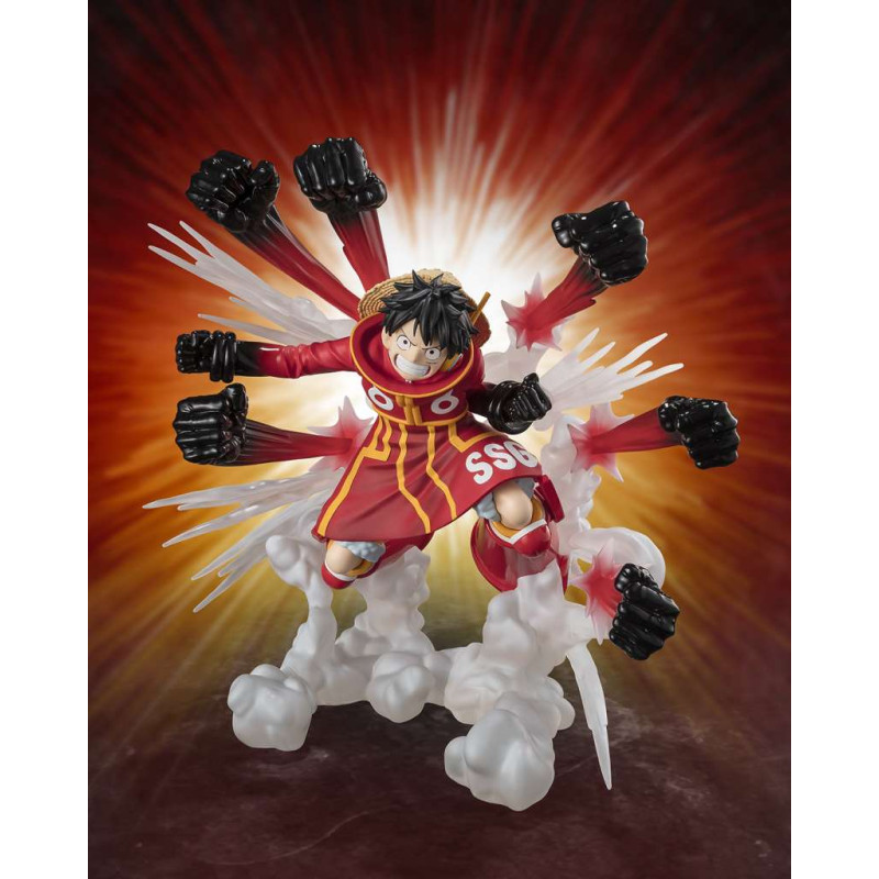 MONKEY D LUFFY GUM GUM HAWK GATLING ONE PIECE FIGURINE FIGUARTS ZERO EXTRA BATTLE 19 CM