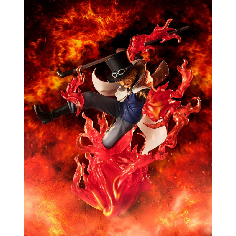 SABO FIRE FIST ROOK CHECK ONE PIECE STATUETTE PVC FIGUARTS ZERO EXTRA BATTLE 19 CM