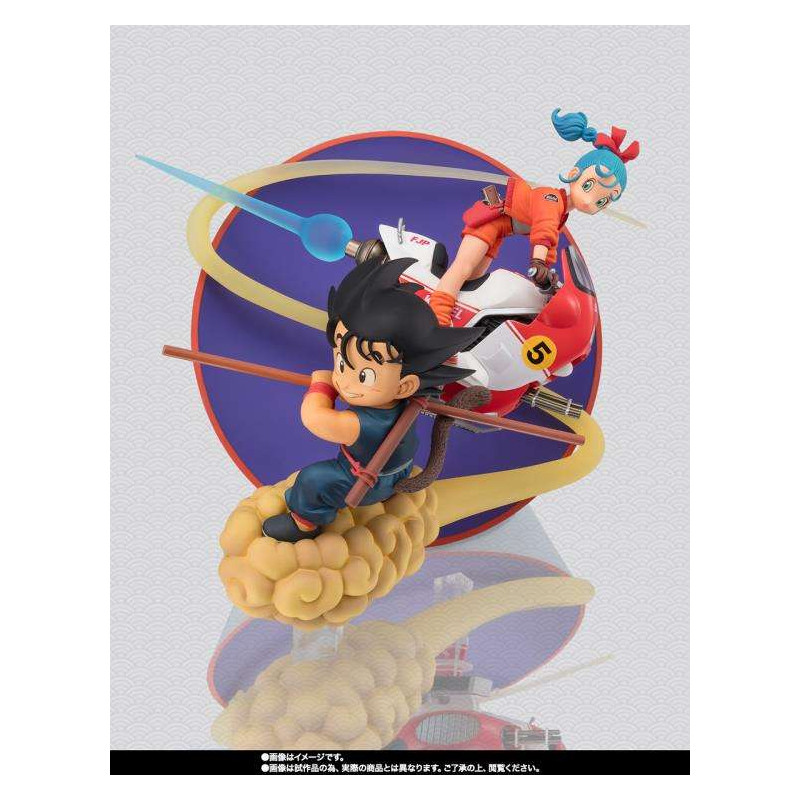 SON GOKU ET BULMA DRAGON BALL FIGURINE FIGUARTS ZERO 18 CM