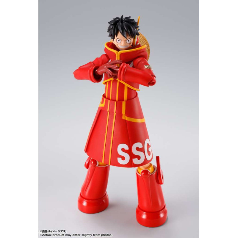 MONKEY D LUFFY EGGHEAD FUTURE ISLAND ONE PIECE S H FIGUARTS 15 CM