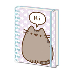 PUSHEEN SAYS HI CAHIER A5 A SPIRALE PUSHEEN WIRO