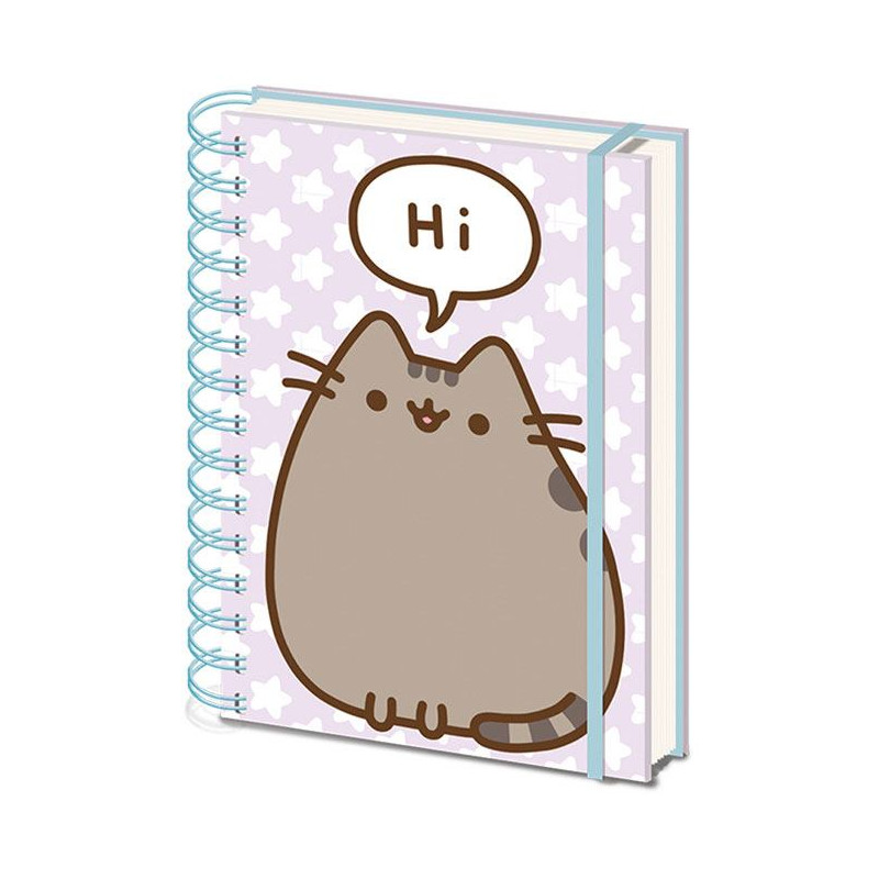 PUSHEEN SAYS HI CAHIER A5 A SPIRALE PUSHEEN WIRO