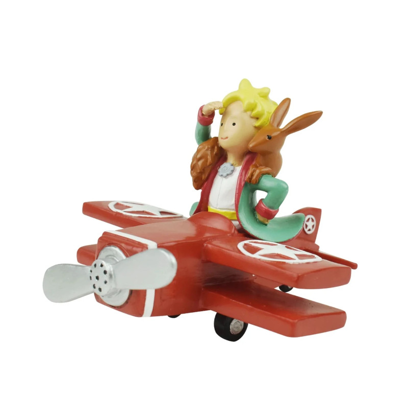 LE PETIT PRINCE AVION RENARD FIGURINE RESINE 10 CM