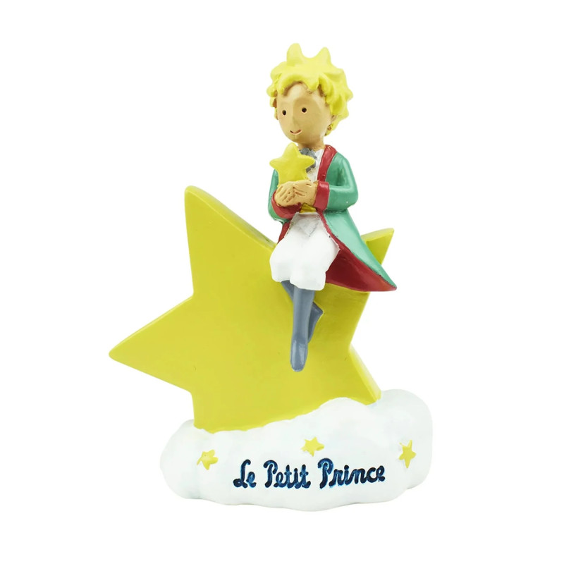 LE PETIT PRINCE ASSIS SUR SON ETOILE FIGURINE 8CM