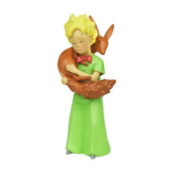 LE PETIT PRINCE FAISANT UN CALIN AU RENARD FIGURINE 8CM