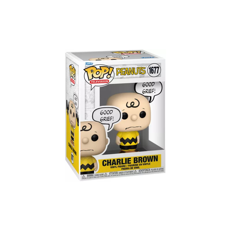 CHARLIE BROWN GOOD GRIEF LES PEANUTS FUNKO POP 10CM