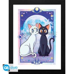 LUNA ET ARTEMIS TIRAGE CADRE SAILOR MOON 30 X 40