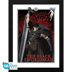 BERSERK TIRAGE CADRE THE BLACK SWORDSMAN 30 X 40 CM