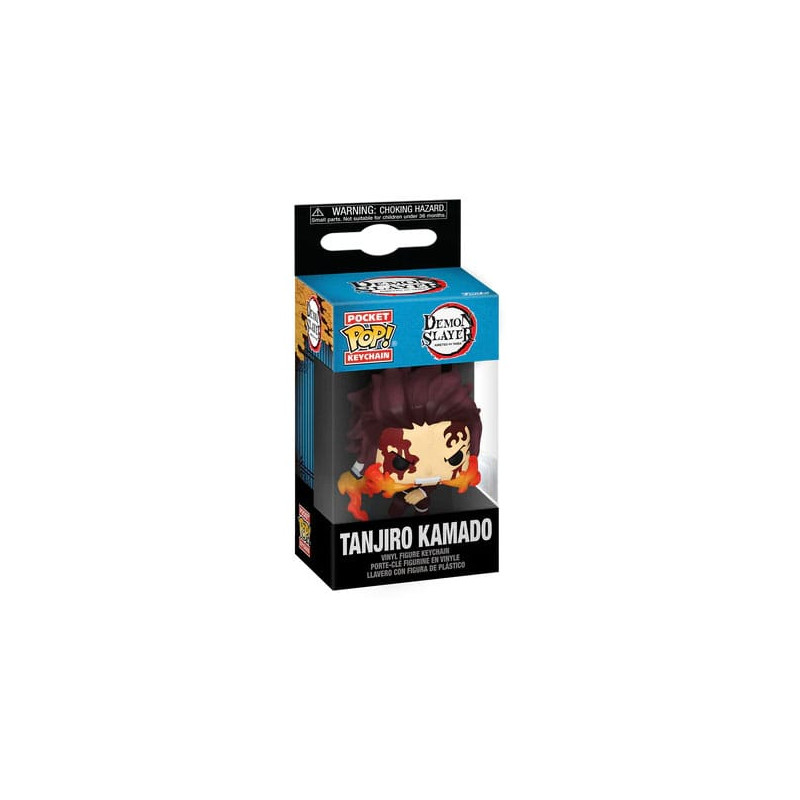 TANJIRO DANCING FLASH DEMON SLAYER KIMETSU NO YAIBA PORTE CLEFS POCKET POP 4 CM