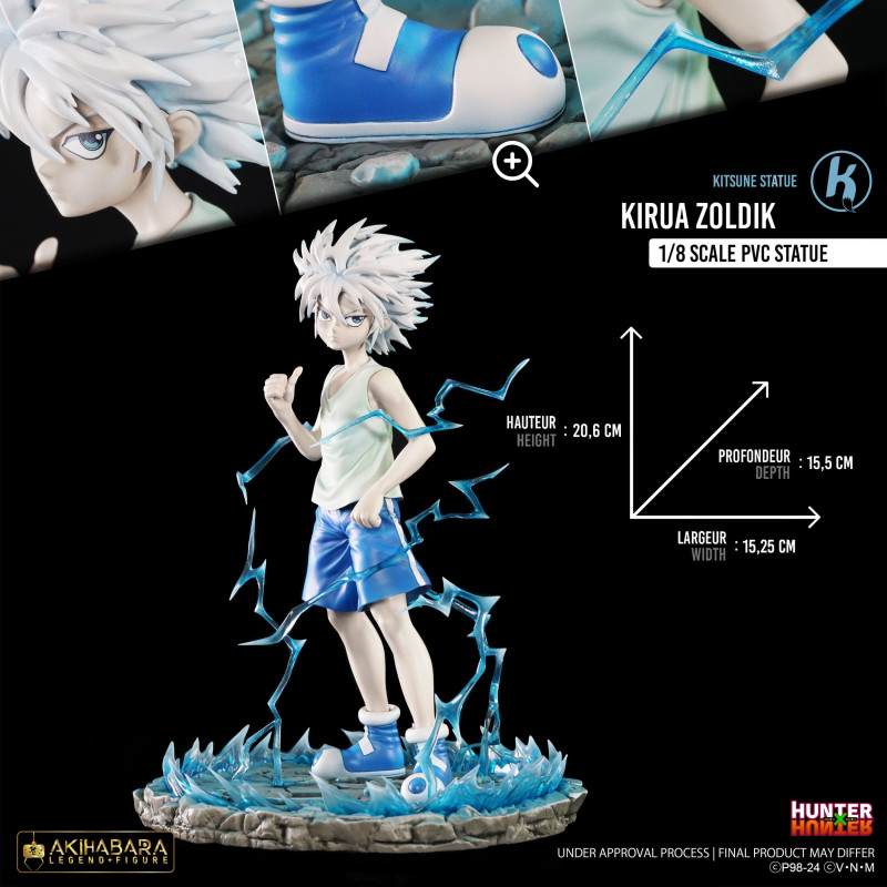 KILLUA GOD SPEED MODE HUNTER X HUNTER STATUETTE PVC AKIHABARA LEGEND FIGURE 21 CM