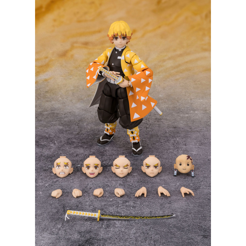 ZENITSU AGATSUMA DEMON SLAYER KIMETSU NO YAIBA FIGURINE S H FIGUARTS 14 CM