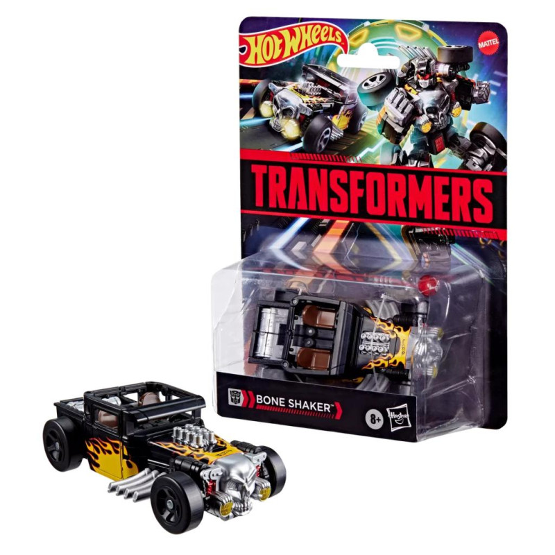 BONE SHAKER TRANSFORMERS X HOT WHEELS FIGURINE