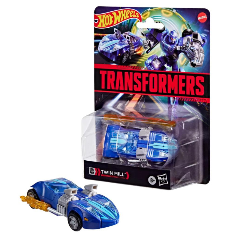 TWIN MILL TRANSFORMERS X HOT WHEELS FIGURINE COLLABORATIVE 13 CM