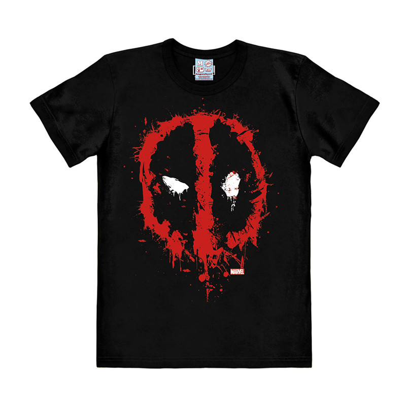 MARVEL DEADPOOL FACE TSHIRT MEDIUM SIZE