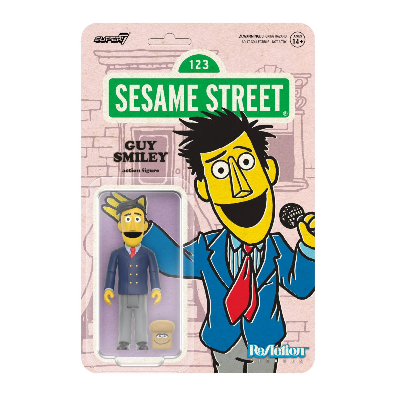 1 RUE SESAME FIGURINE REACTION WAVE 02 SMILEY WITH BREAD 10 CM