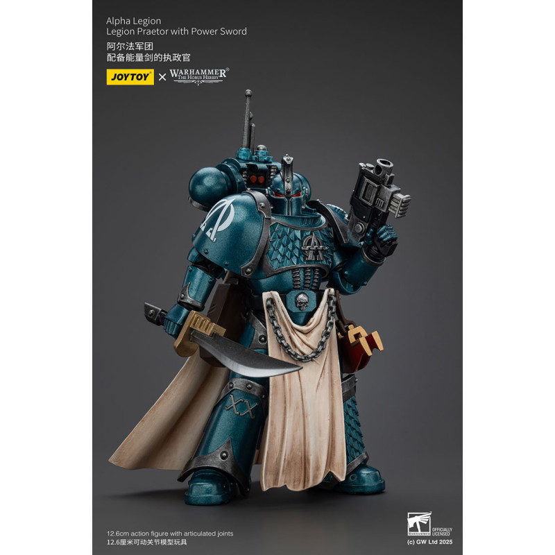 ALPHA LEGION PRAETOR POWER SWORD WARHAMMER HORUS HERESY FIGURINE 20 CM