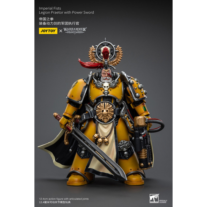 IMPERIAL FISTS LEGION PRAETOR WITH POWER SWORD WARHAMMER HORUS HERESY 