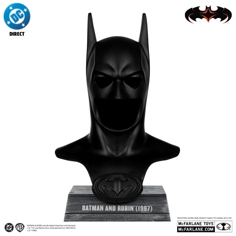 BATMAN COWL REPLICA 1 3 SCALE BATMAN AND ROBIN 19 CM