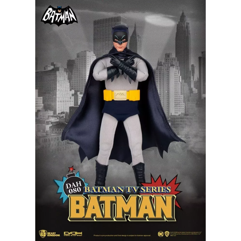 BATMAN DC COMICS FIGURINE DYNAMIC ACTION HEROES BATMAN TV SERIES 24 CM
