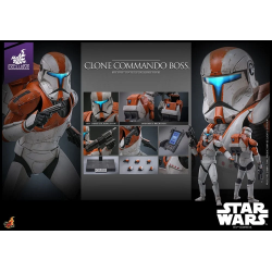 CLONE COMMANDO BOSS STAR WARS THE CLONE WARS FIGURINE 30 CM