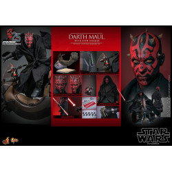 STAR WARS EPISODE 1 MOVIE MASTERPIECE DARTH MAUL WITH SPEEDER 29 CM