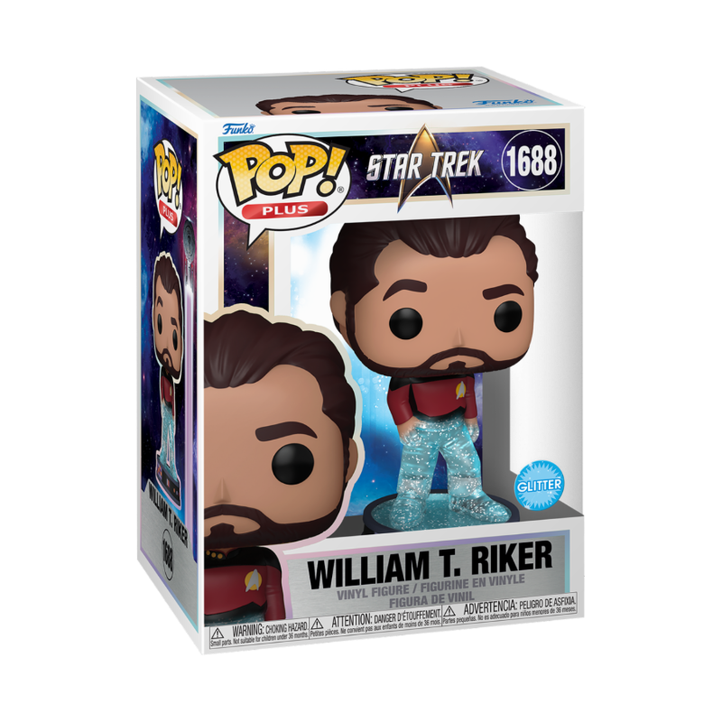 WILLIAM T RIKER STAR TREK POP  PLUS FIGURINE VINYL 9CM