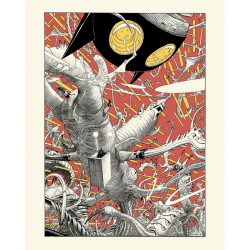 SERIEGRAPHIE MOEBIUS MAGIE TAR AI L HOMME DU CIGURI 40X50CM